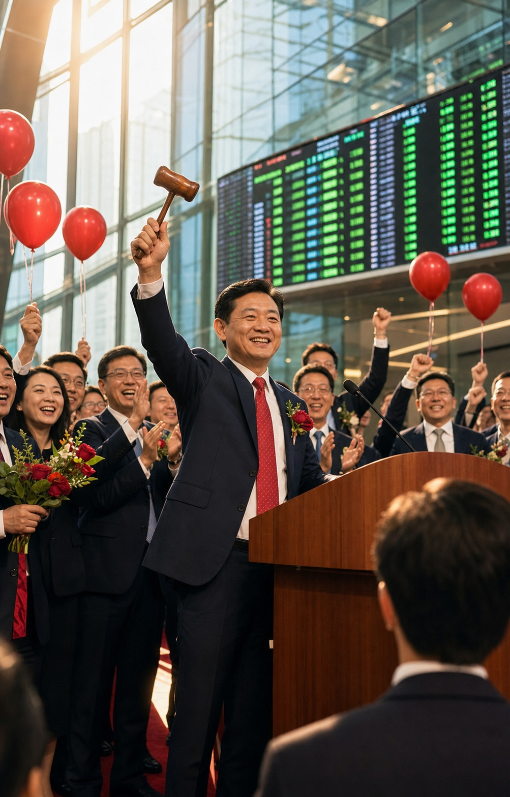 2018 年香港联交所，小米上市敲钟